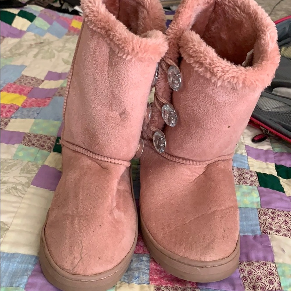 Bebe pink girls boots